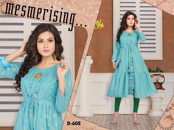 Tamaana Fancy Rayon Long Kurti 